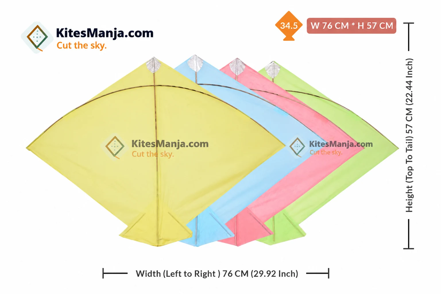 40 Ponia Cheel Colour (Size 57*76 Centimetres), 0.75 Tawa + Free Shipping