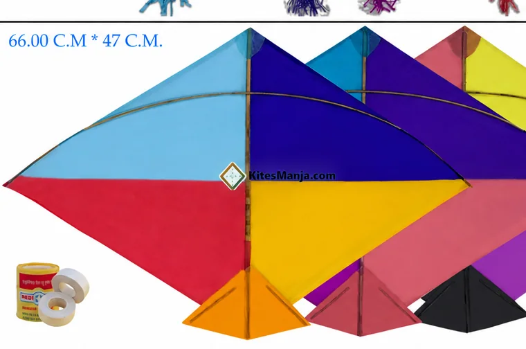 40 Designer Fighter Adadhiya Cheel Kites (Size 66*47 Centimeter)