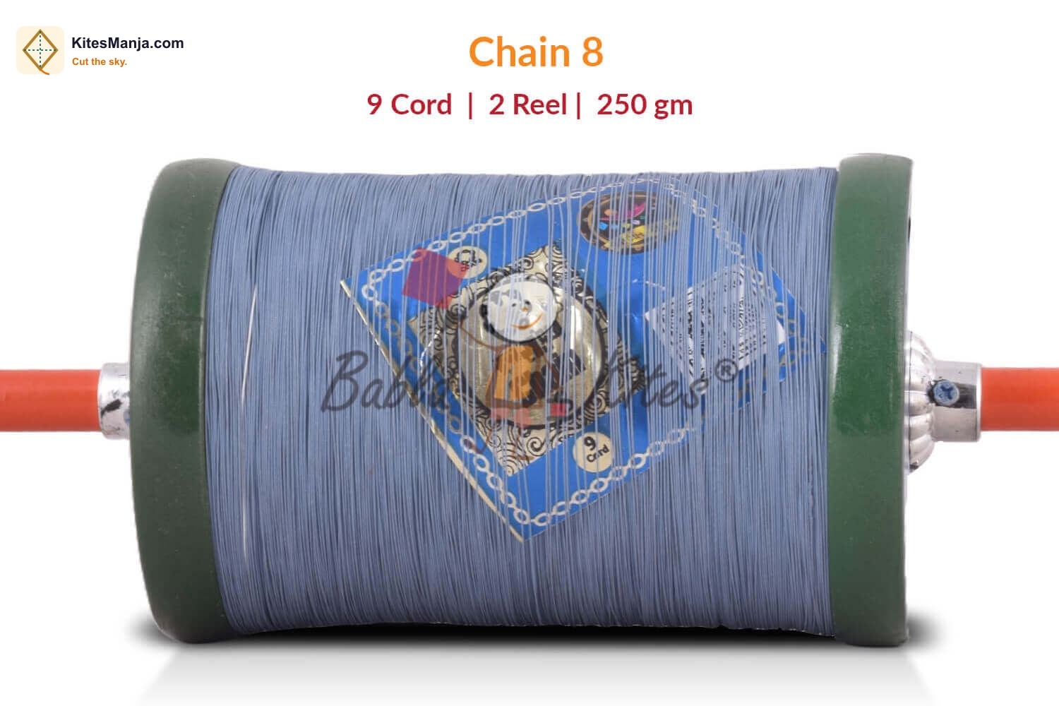 9 Cord Coats Super Sankal Chain 8 Manjha (2.5 Reel) Made by Bareli Experts + Free Shipping in India