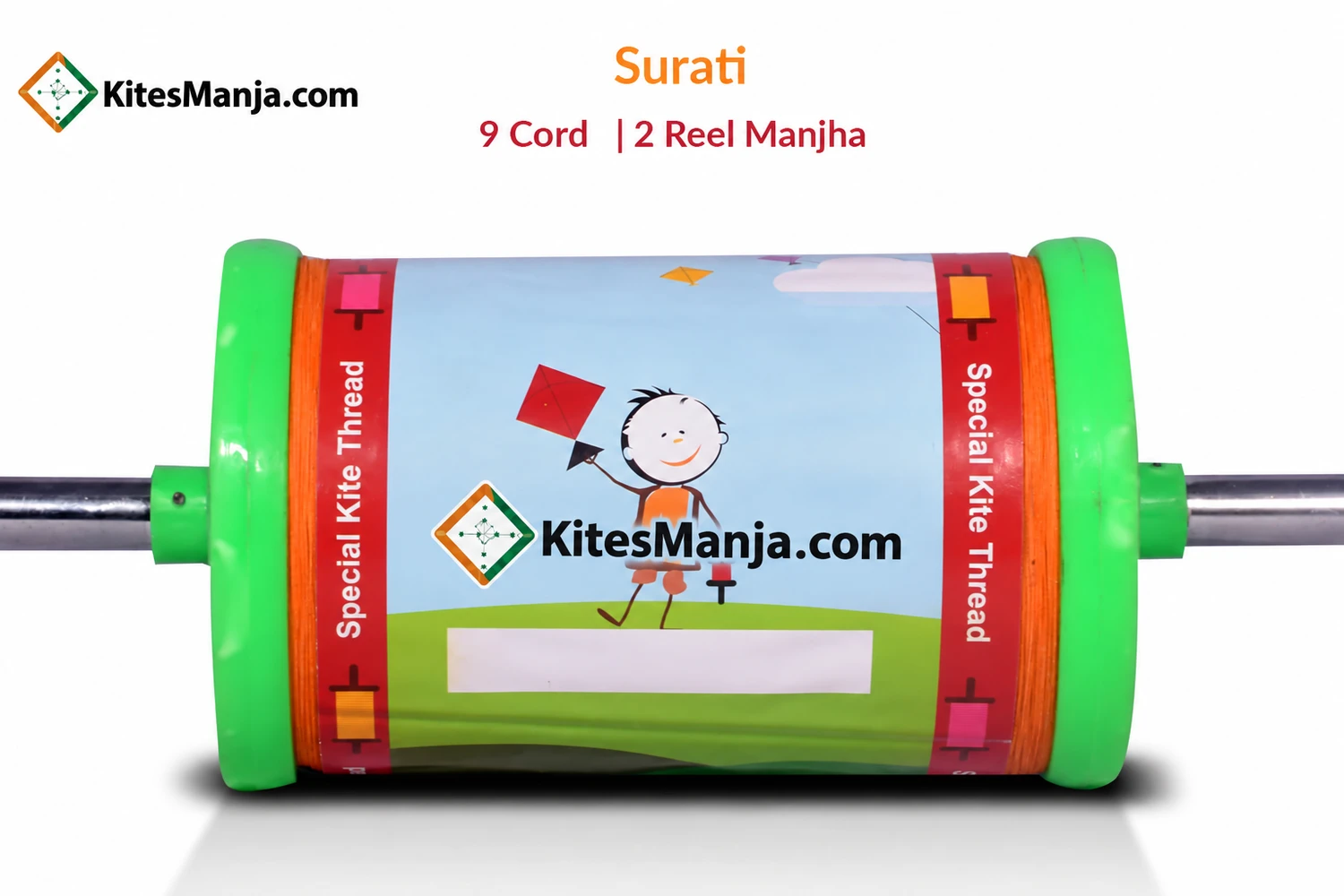 9 Cord Surti Manjha (2 Reel/2000 mtr) + Free Shipping
