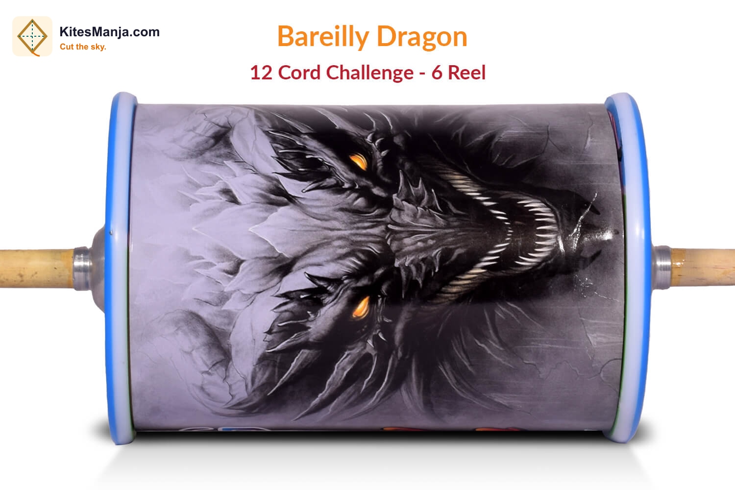Exclusive Original Bareilly Dragon 12 Cord Challenge (6 Reel) Manjha by Ijaz Beg