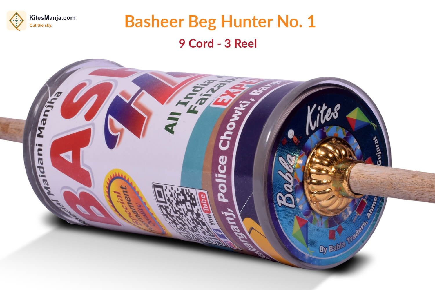Original Basheer Beg Hunter No. 1 – 9 Cord Panda No. 5 Manjha (3 Reel)