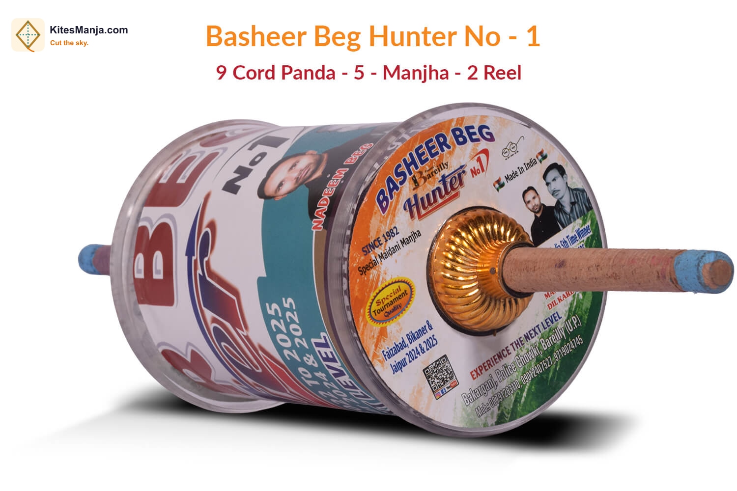 Original Basheer Beg Hunter No. 1 – 9 Cord Panda No. 5 Manjha (2 Reel)