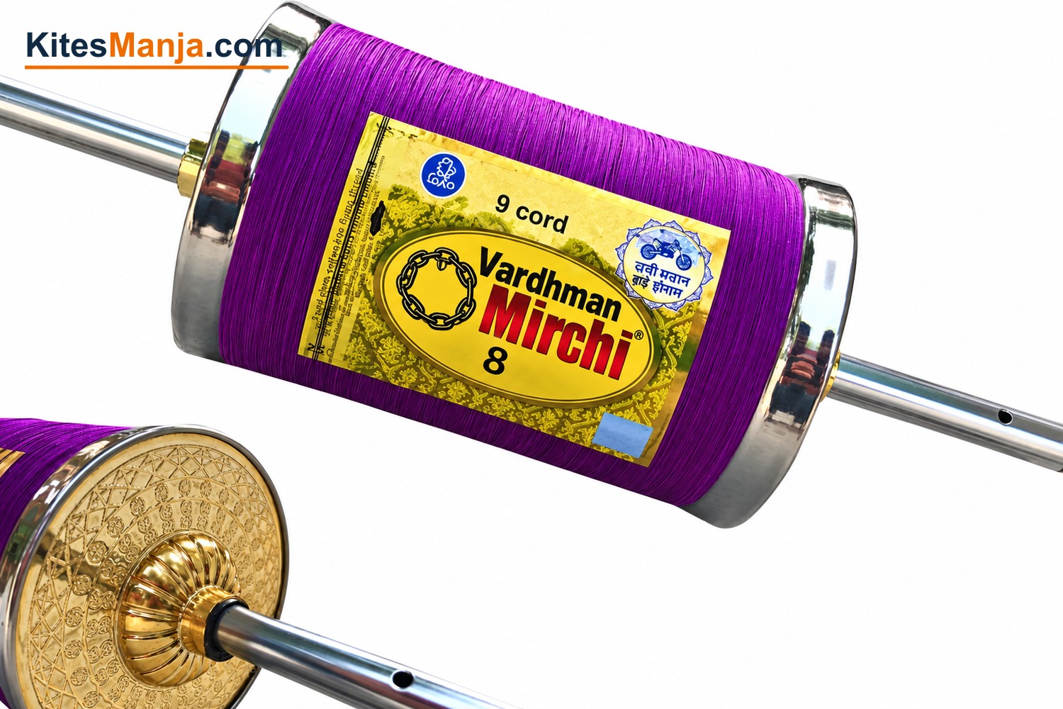 9 cord chain kite flying thread (Original Ginni ) China Cutter Manjha; 250 gm (2.5 Reel Complete) + Free Shipping