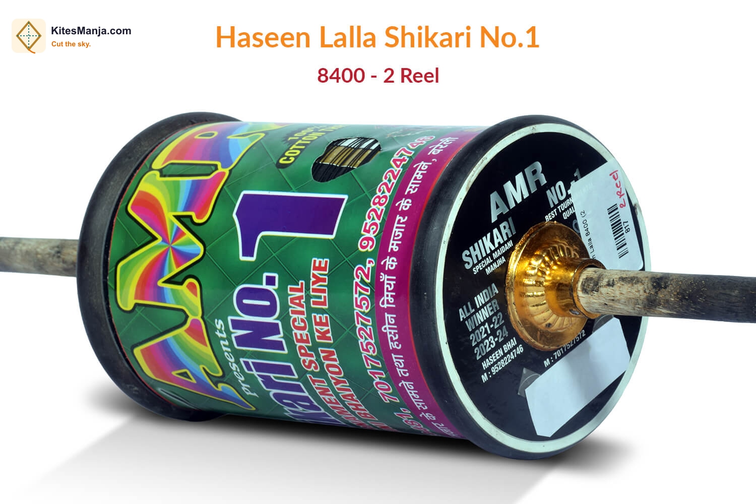 Original Haseen Lalla Shikari No. 1 – 6 Cord Hammer 8400 (2 Reel) Manjha
