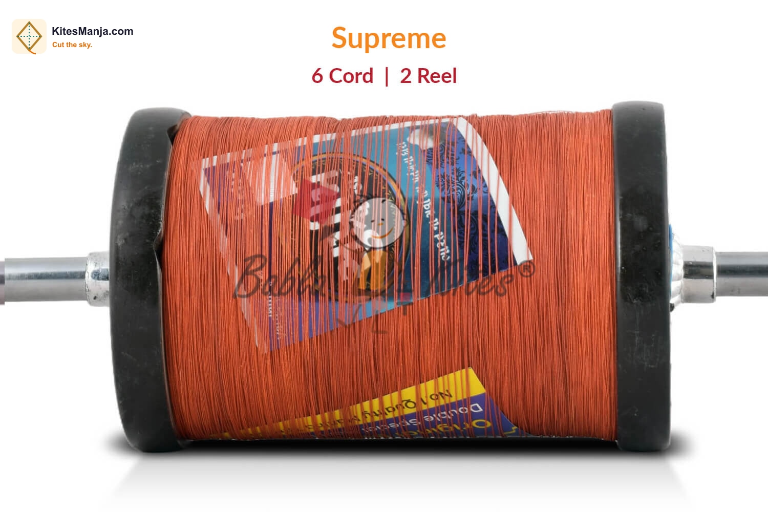Panda Supreme 6 Cord Manjha (2 Reel) Extra Strong Kite Thread Cutting Manjha + Free Shipping