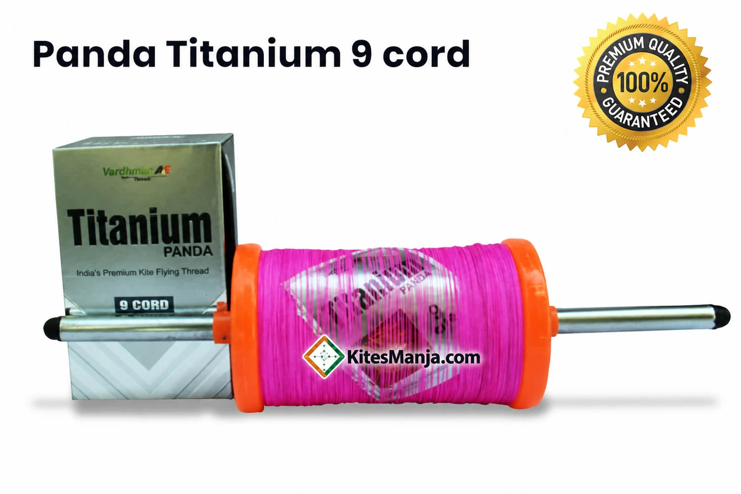 Panda Titanium 9 Cord Manja 1000 Yards Extra Strong Kite Thread Cutting Manja + Free Shipping from WORLD’s No. 1 Manja Specialist ”“