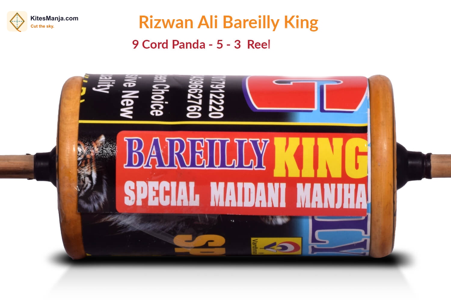 Original Rizwan Ali Bareilly King – 9 Cord Panda no. 5 (3 Reel) Manjha + Free Shipping