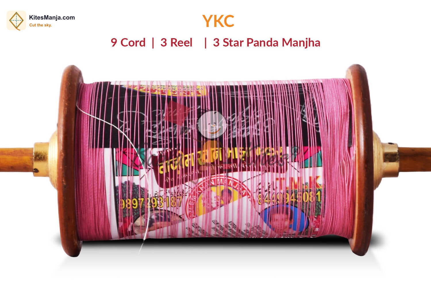 YKC URF Chutka Ustad 9 Cord 3 Reel 3 Star (30 Number) Original Maidani Manjha No. 1 Quality